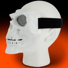 V3 Full Face White Skull Mask	