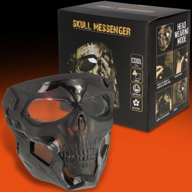 Skull Messenger Full Face Black Skull Mask