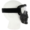 V3 Full Face Black Skull Mask Side View