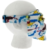 V3 Full Face Graffiti Skull Mask - White Graffiti Side View