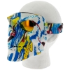 V3 Full Face Graffiti Skull Mask - White Graffiti Oblique View