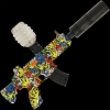 M416 GelSoft Blaster with Colourful Light Silencer
