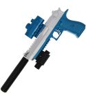 GelSoft Eagle Blue Silver Pistol