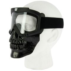 V3 Full Face Black Skull Mask