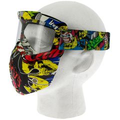 V3 Full Face Yellow Graffiti Mask