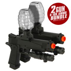 GelSoft Bundle - 2 Cyclone Pistols 10K Ammo & Eyewear Offer